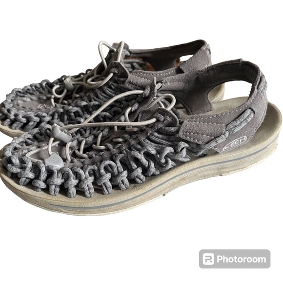 Keen Shoes - Keen Uneek Women’s Suede Sandals Bungee Corded Sport Hike Camp Walking Sz. 7.5